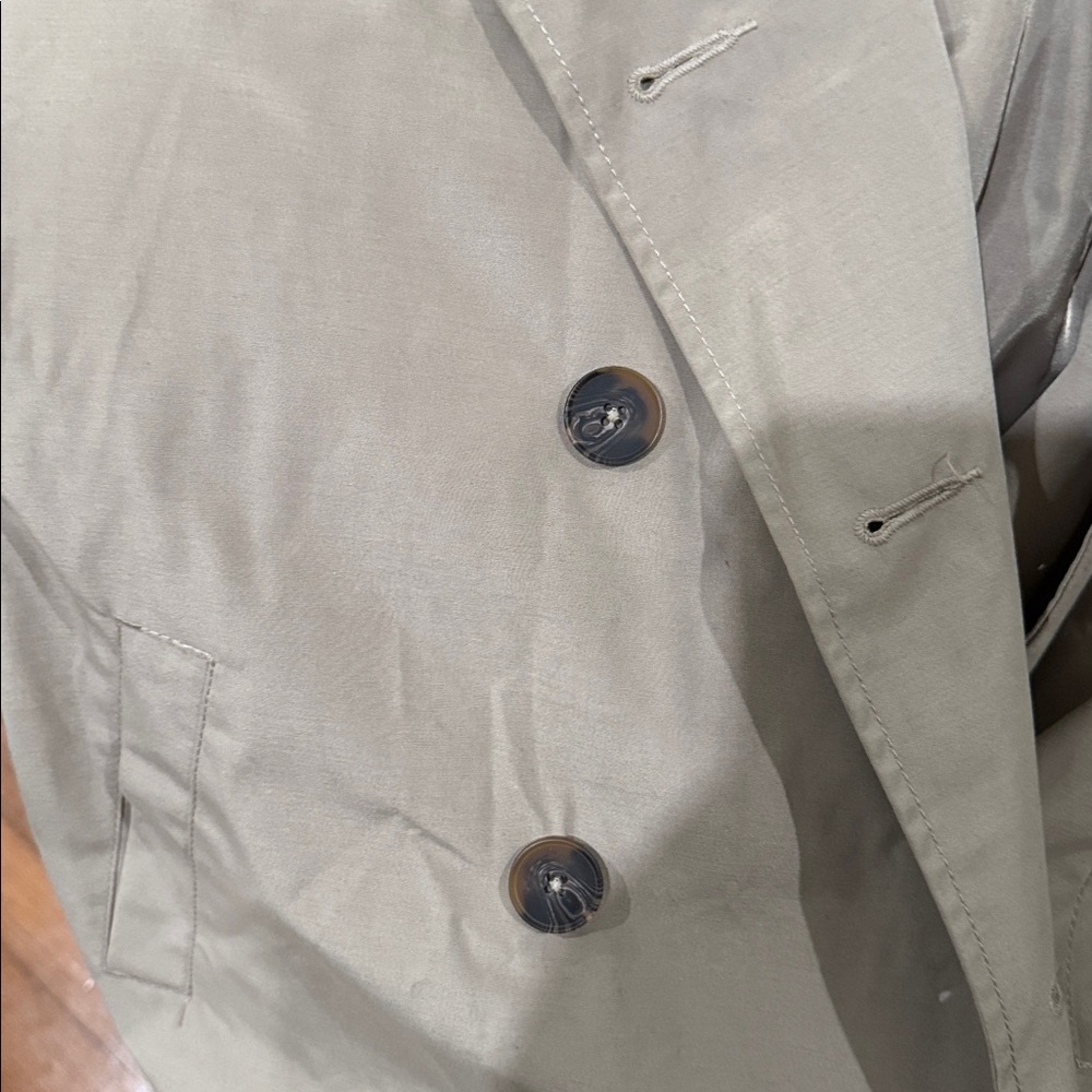 a new day Tan Trench Coat - Picture 3 of 4